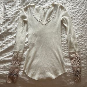 free people white layering long sleeve